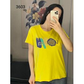 футболка жіноча 3603 yellow р.46-52 "FSN" недорого оптом від прямого постачальника