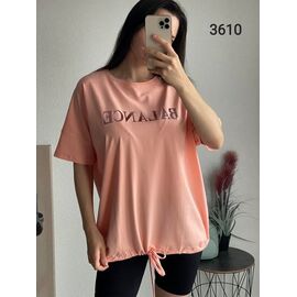 футболка жіноча 3610 peach р.52-58 "FSN" недорого оптом від прямого постачальника