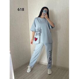 Костюм жіночий 618 l.blue р.52-54 "FSN" недорого оптом від прямого постачальника