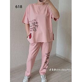 Костюм жіночий 618 pink р.52-54 "FSN" недорого оптом від прямого постачальника