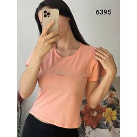 Фотография Футболка женская 6395 orange р.42-48 "FSN" недорого оптом от прямого поставщика