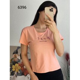 Фотография Футболка женская 6396 peach р.42-48 "FSN" недорого оптом от прямого поставщика