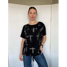Фотография Футболка женская 6535 black р.M-L "FSN" недорого оптом от прямого поставщика