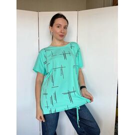 Фотография Футболка женская 6535 l.blue р.M-L "FSN" недорого оптом от прямого поставщика