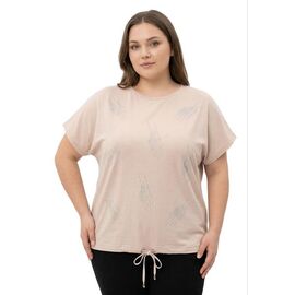 Фотография Футболка женская F2830 beige р.50-56 "FSN" недорого оптом от прямого поставщика