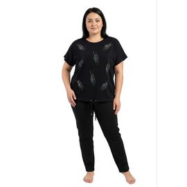 Фотография Футболка женская F2830 black р.50-56 "FSN" недорого оптом от прямого поставщика