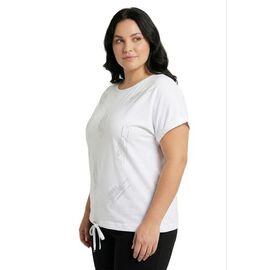 Фотография Футболка женская F2830 white р.50-56 "FSN" недорого оптом от прямого поставщика