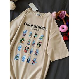 Фотография Футболка женская 635 beige р.S-L "Alisa Brand" недорого оптом от прямого поставщика