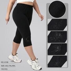 Фотография Бриджи женские 748 black р.6XL-8XL "JEANS KIDS" недорого оптом от прямого поставщика