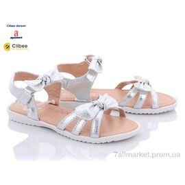 Фотография Босоножки детские летние Лето M53 silver (8 пар р.31-36) "Clibee-Doremi" недорого оптом от прямого поставщика