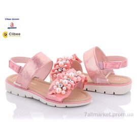 Фотография Босоножки детские летние Лето M68-76C pink (6 пар р.31-36) "Clibee-Doremi" недорого оптом от прямого поставщика
