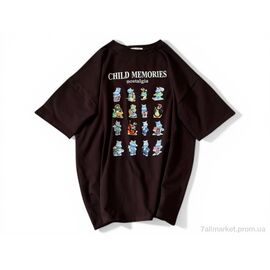 Фотография Футболка унисекс Лето 635 шоколад (5 шт. р.сетка S-L) "Alisa Brand" недорого оптом от прямого поставщика