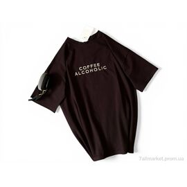 Фотография Футболка унисекс Лето 620 шоколад (5 шт. р.сетка S-L) "Alisa Brand" недорого оптом от прямого поставщика