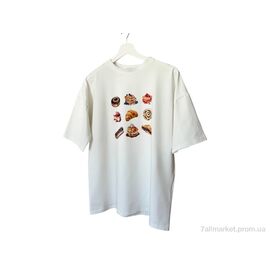 Фотография Футболка унисекс Лето 680 молочний (5 шт. р.сетка S-L) "Alisa Brand" недорого оптом от прямого поставщика