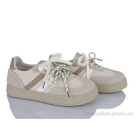 Фотография Кроссовки женские модные Весна/осень No brand A-6 beige (8 пар р.37-40) "Prime-Opt" недорого оптом от прямого поставщика