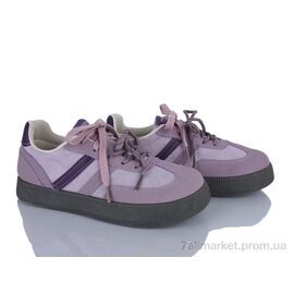 Фотография Кроссовки женские модные Весна/осень No brand A-6 purple (8 пар р.37-40) "Prime-Opt" недорого оптом от прямого поставщика