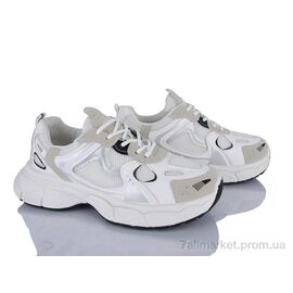 Фотография Кроссовки женские модные Весна/осень No brand D-4 white (8 пар р.37-40) "Prime-Opt" недорого оптом от прямого поставщика