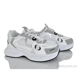 Фотография Кроссовки женские модные Весна/осень No brand D53 white (8 пар р.37-40) "Prime-Opt" недорого оптом от прямого поставщика