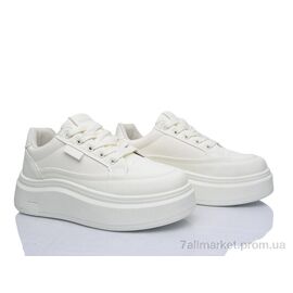 Фотография Кроссовки женские модные Весна/осень No brand G11 white (8 пар р.37-40) "Prime-Opt" недорого оптом от прямого поставщика