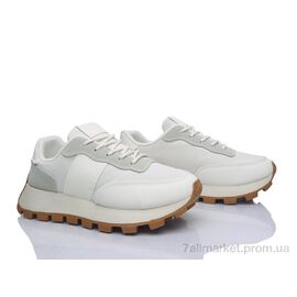 Фотография Кроссовки женские модные Весна/осень No brand G6808 beige (8 пар р.37-40) "Prime-Opt" недорого оптом от прямого поставщика