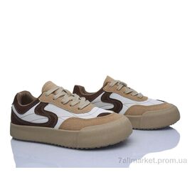 Фотография Кроссовки женские модные Весна/осень No brand K5 brown (8 пар р.37-40) "Prime-Opt" недорого оптом от прямого поставщика