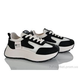 Фотография Кроссовки женские модные Весна/осень No brand K8581 black (8 пар р.37-40) "Prime-Opt" недорого оптом от прямого поставщика