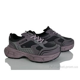 Фотография Кроссовки женские модные Весна/осень No brand L18 purple (8 пар р.37-40) "Prime-Opt" недорого оптом от прямого поставщика