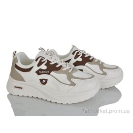 Фотография Кроссовки женские модные Весна/осень No brand Q103-1 beige (8 пар р.37-40) "Prime-Opt" недорого оптом от прямого поставщика
