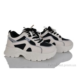 Фотография Кроссовки женские модные Весна/осень No brand Q8825 black (8 пар р.37-40) "Prime-Opt" недорого оптом от прямого поставщика