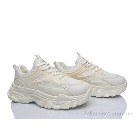 Фотография Кроссовки женские модные Весна/осень No brand Q9 beige (8 пар р.37-40) "Prime-Opt" недорого оптом от прямого поставщика