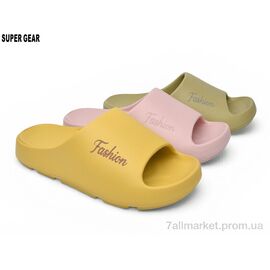 Шльопанці жіночі полегшені Літо 718-4 mix (12 пар р.36-41) "Super Gear" недорого оптом від прямого постачальника
