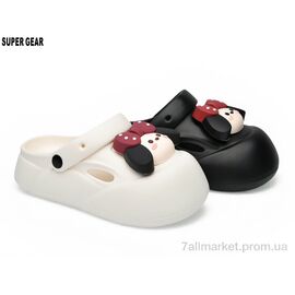 Фотография Кроксы детские летние Лето G777 mix (12 пар р.35-40) "Super Gear" недорого оптом от прямого поставщика
