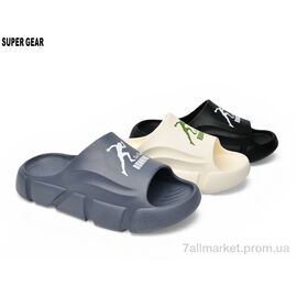 Фотография Шлепки мужские пляжные Лето 852-3 mix (12 пар р.40-45) "Super Gear" недорого оптом от прямого поставщика