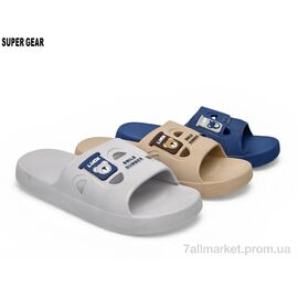 Фотография Шлепки мужские пляжные Лето A3206 mix (12 пар р.40-45) "Super Gear" недорого оптом от прямого поставщика