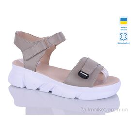Босоніжки жіночі літні Літо 701-25 капуч-білий к. (6 пар р.36-40) "Sali" недорого оптом від прямого постачальника