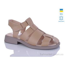 Босоніжки жіночі літні Літо 267 св.карамель к. (6 пар р.37-42) "Sali" недорого оптом від прямого постачальника