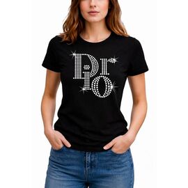 Фотография Футболка женская AL118 black р.M-3XL "Алия" недорого оптом от прямого поставщика