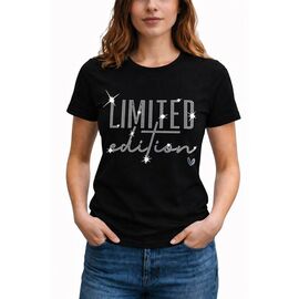 Фотография Футболка женская AL119 black р.M-3XL "Алия" недорого оптом от прямого поставщика