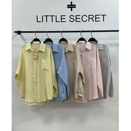 Фотография Рубашка женская 3706 yellow р.one size "Little Secret" недорого оптом от прямого поставщика