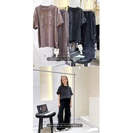 Фотография Костюм детский спортивный летний на девочку 86023 brown р.130-170 "Delfinka" недорого оптом от прямого поставщика