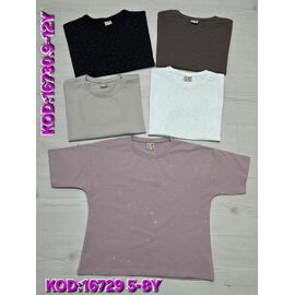 Фотография Футболка детская на девочку 16729 grey р.5-8 "Meloria" недорого оптом от прямого поставщика