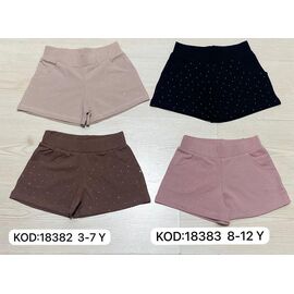 Дитячі шорти на дівчинку 18382 beige р.3-7 "Meloria" недорого оптом від прямого постачальника