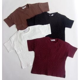 Фотография Футболка детская на девочку 25713 black р.9-12 "Meloria" недорого оптом от прямого поставщика