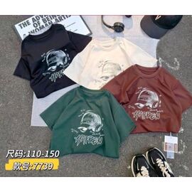 Фотография Футболка детская унисекс 7739 black р.110-150 "Meloria" недорого оптом от прямого поставщика