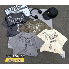 Фотография Футболка детская на мальчика 7746 khaki р.110-150 "Meloria" недорого оптом от прямого поставщика