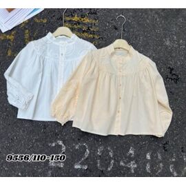 Фотография Блузка детская на девочку 9556 beige р.110-150 "Meloria" недорого оптом от прямого поставщика