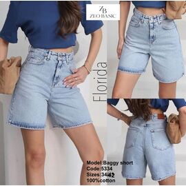 Фотография Шорты женские 5334 l.blue р.34-42 "Jeans Style" недорого оптом от прямого поставщика