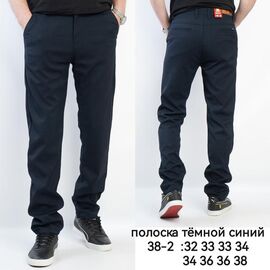 Чоловічі брюки 38-2 navy р.32-38 "LILY" недорого оптом від прямого постачальника