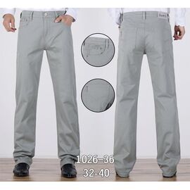 Фотография Брюки мужские 1026-36 l.grey р.32-40 "LILY" недорого оптом от прямого поставщика