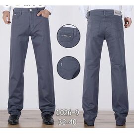 Фотография Брюки мужские 1026-9 grey р.32-40 "LILY" недорого оптом от прямого поставщика